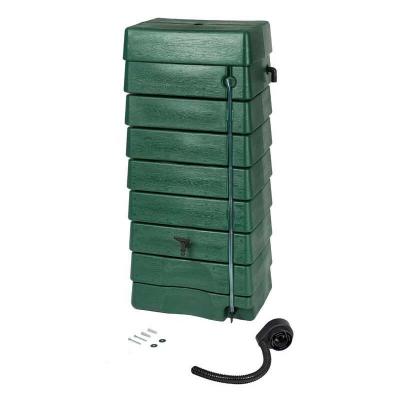R&eacute;cup&eacute;rateur d'eau tonneau forme murale 320 litres Nature 1.35 m vert