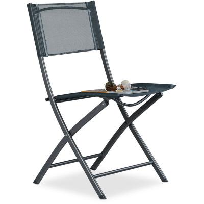 Relaxdays Chaise De Jardin Pliable Chaise Balcon Pliante Camping Terrasse Wave