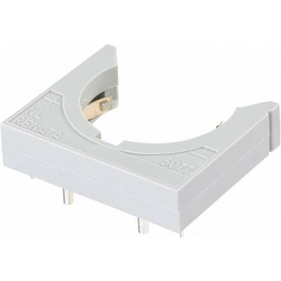 Support pile bouton CR 2450N, CR 2477N 701112 horizontal, montage THT