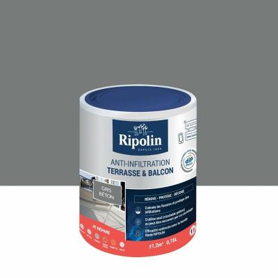 Peinture etanche terrasse-balcon Gris Pot 0.75l