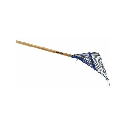 Balais &agrave; gazon raidisseur REVEX 24 dents fil plat 60cm + manche