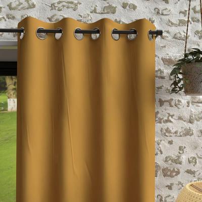 Soleil d'ocre Rideaux et Draperies, Polyester, Jaune, 140 x 180 cm