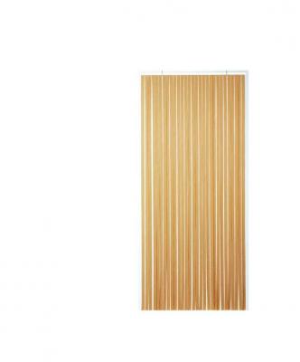 Morel - Rideau de porte Tahiti pvc 90x200 cm - brun, beige