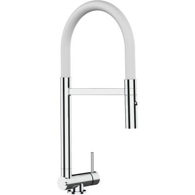 Robinet de cuisine chrom&eacute; rabattable sous fen&ecirc;tre 45mm, douche 2jets d&eacute;tachable VZSU411001
