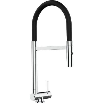 Robinet de cuisine chrom&eacute; rabattable sous fen&ecirc;tre 45mm, douche 2jets d&eacute;tachable VZSU411002