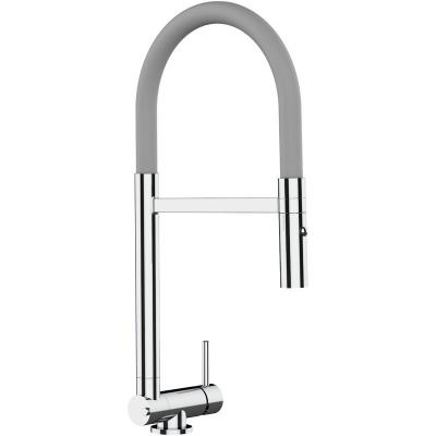 Robinet de cuisine chrom&eacute; rabattable sous fen&ecirc;tre 45mm, douche 2jets d&eacute;tachable VZSU411008