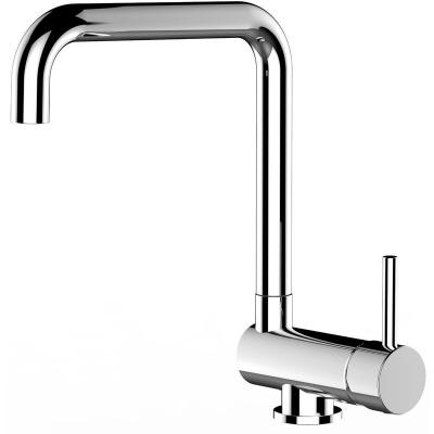 Robinet de cuisine chrom&eacute; rabattable sous fen&ecirc;tre 60mm bec pivotant 360&deg;