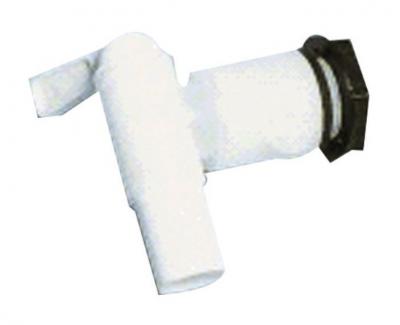 Practo 504011 Robinet pour tonneau &agrave; pluie PM/PQ en PS Blister , Blanc