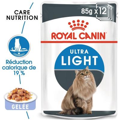 12x85g Light Weight Care en gel&eacute;e Royal Canin - Sachet pour chat