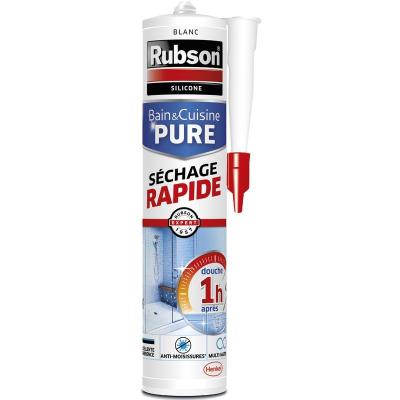 Mastic Rubson Bain&Cuisine S&eacute;chage Rapide blanc cartouche 280ml