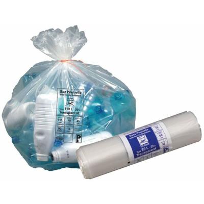 Sac Poubelle Transparent 100lx25 27micr - PUBLI EMBAL