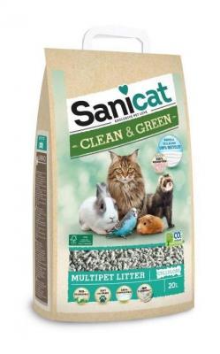 SANICAT Liti&egrave;re cellulose compostable et recyclable - Pour chat