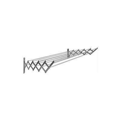 Sauvic 120 Cm Extendable Stainless Steel Clothesline 10 Rods Argent&eacute; 