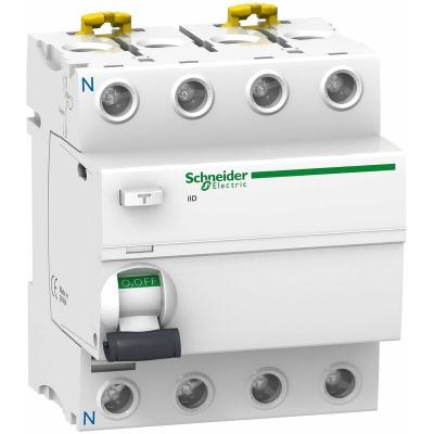 Schneider Electric - Acti9, iID interrupteur diff&eacute;rentiel 4P 25A 30mA type Asi - A9R31425