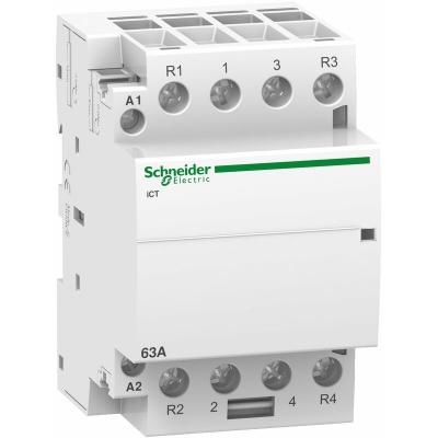 A9c20868 - Contacteur T&eacute;trapolaire - 2no+2nf - 63a - Bobine 230vca - Schneider Acti 9 Ict