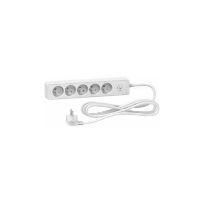 Multiprise filaire, 5 prises, L.3m, blanc SCHNEIDER ELECTRIC