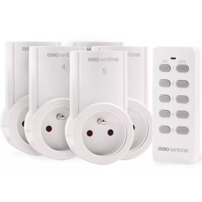 Kit 5 prises t&eacute;l&eacute;command&eacute;es 2300W - KA-FRS 05C - KA-FRS 05C