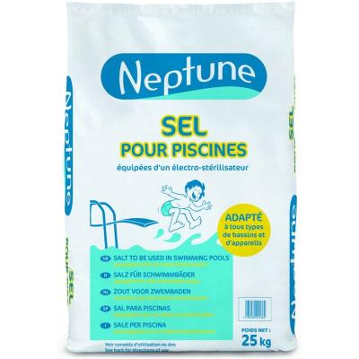 Sel Piscine en pastilles pour &eacute;lectrolyse Neptune - Sac de 25 kg