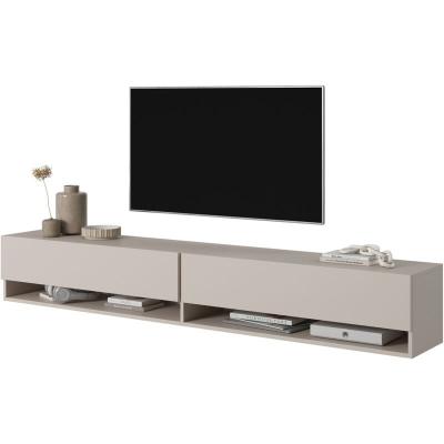 Selsey MIRRGO Meuble TV, Melamine, Beige, 200 cm