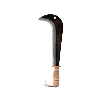 Leborgne - Serpe italienne - 28 cm Manche bois rev&ecirc;tement cuir