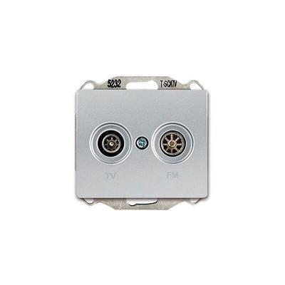 Siemens - delta iris prise tv fm silver SIE268249