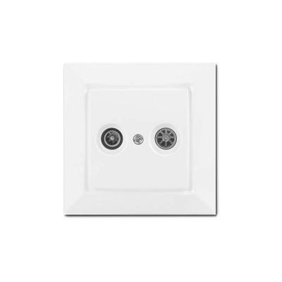 Siemens Delta One Prise Tv Fm Complet Blanc Sie003681