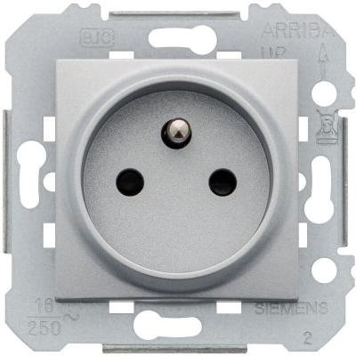 Delta viva prise de courant 2P+T silver SIE003971 - Siemens