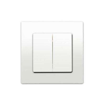 Double va-et-vient Blanc Delta Viva + Plaque Blanc Siemens Siemens