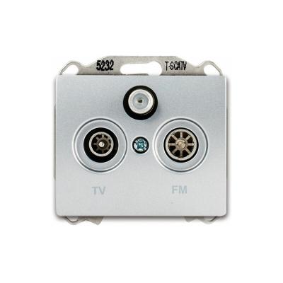 Siemens - prise tv/fm/sat aluminium delta iris