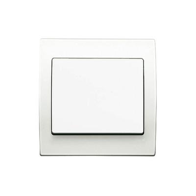 Va et Vient Blanc Delta Iris + Plaque basic Blanc Siemens Siemens
