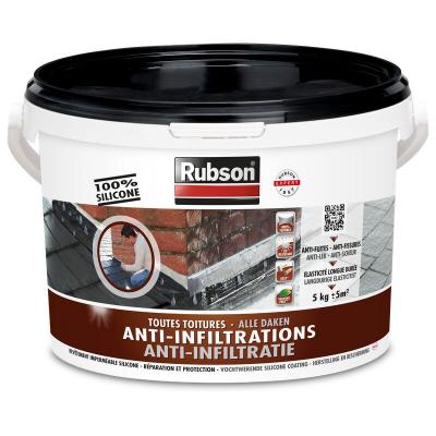 R&eacute;sine silicone - &eacute;tanch&eacute;it&eacute; toitures - polyvalent - 5 kg - SP 360 RUBSON