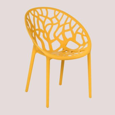 Chaise de Jardin Empilable Ores Sklum Moutarde - Moutarde