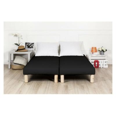 Sommier tapissier 200x200cm (100x200x2) fabrication francaise + pieds offert