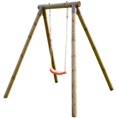 Petit portique HANNA en bois 1 agr&egrave;s balan&ccedil;oire - H. 190cm