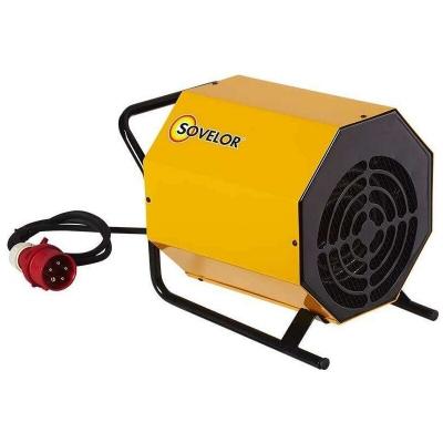 SOVELOR Chauffage &eacute;lectrique portable air puls&eacute; 380V Triph. 5Kw - C5