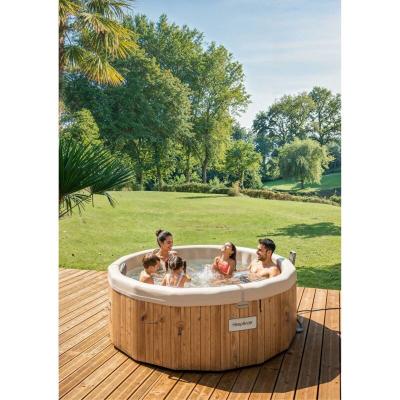 Spa semi rigide 5 &agrave; 7 places argile et effet bois - Hesp&eacute;ride