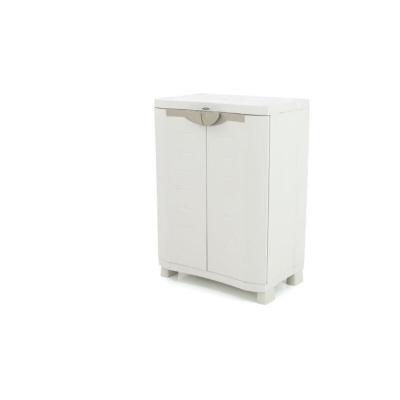 Plastiken armoire de rangement basse 2 grandes portes PLA8412524022321