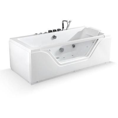 Baignoire baln&eacute;o droite TAHITI WHITE jets L170xl78xH60cm, By SPALINA