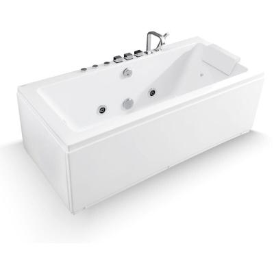 Baignoire Baln&eacute;o Sikinos White Jets, 170x78cm, By Spalina Blanc