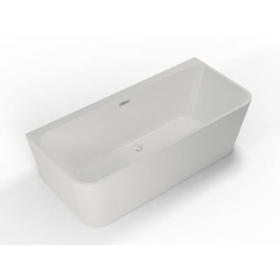 Baignoire semi-&icirc;lot murale MINT 170, L170xl81xH57cm, by SPALINA