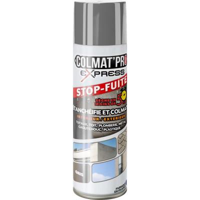 Colmat' Pro Express Spray Bitume Stop Fuite 300 ml Gris
