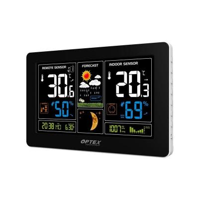 OPTEX Station M&eacute;t&eacute;o Noir Capteur Ext&eacute;rieur avec Chargeur USB