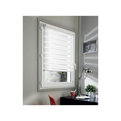 Store Jour Nuit sans percer Chain. coordonn&eacute;e - 42 x 190cm-Blanc