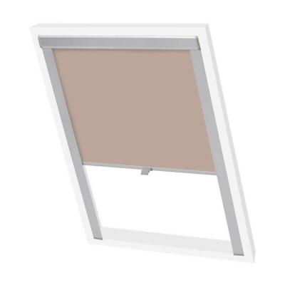 VELUX Original Store Occultant, Cadre Argent&eacute;, DKL C04, Beige Clair