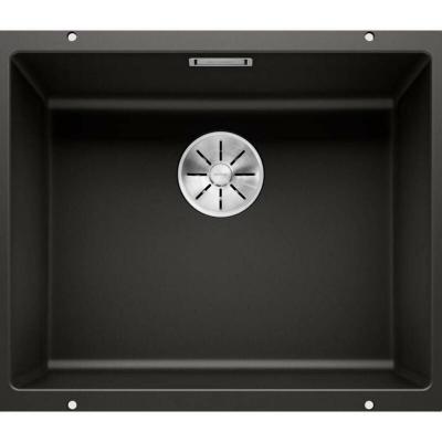 Blanco 525995 SUBLINE 500-U &Eacute;vier de Cuisine, Noir, 500mm