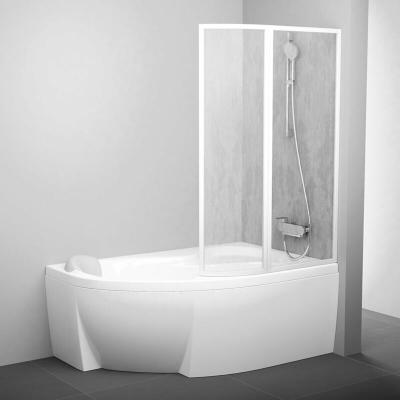 Supernova Pare baignoire 160x150cm, 2 volets, orientation droite, Blanc (76P9010041)