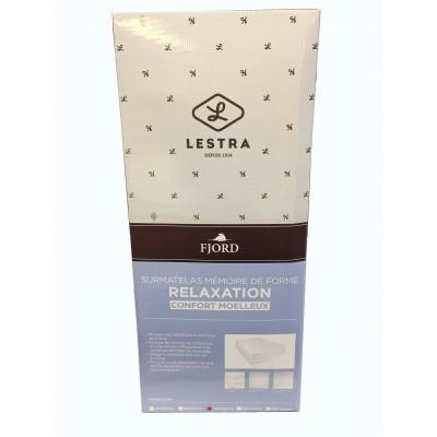 Surmatelas Lestra Fjord &agrave; m&eacute;moire de forme 80 x 200 cm