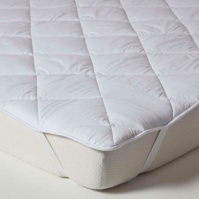 Surmatelas luxueux en coton, 140 x 200 cm - Blanc - Homescapes