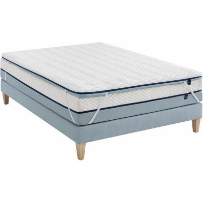 Someo - Surmatelas mousse m&eacute;moire de forme 7 cm S75 70x190 - Blanc