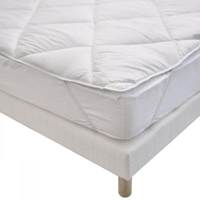 Surmatelas moelleux respirant lavable 95&deg;C antitranspiration 160x200cm